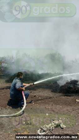 Se registra incendio en el basurero municipal de Apatzingán, Michoacán - Foto 3 