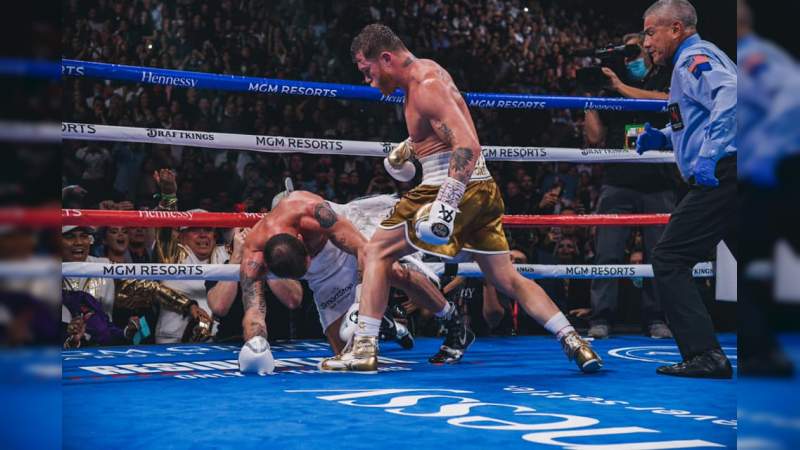 Ya eres parte de mi familia; El Canelo a Caleb Plant tras pelea 