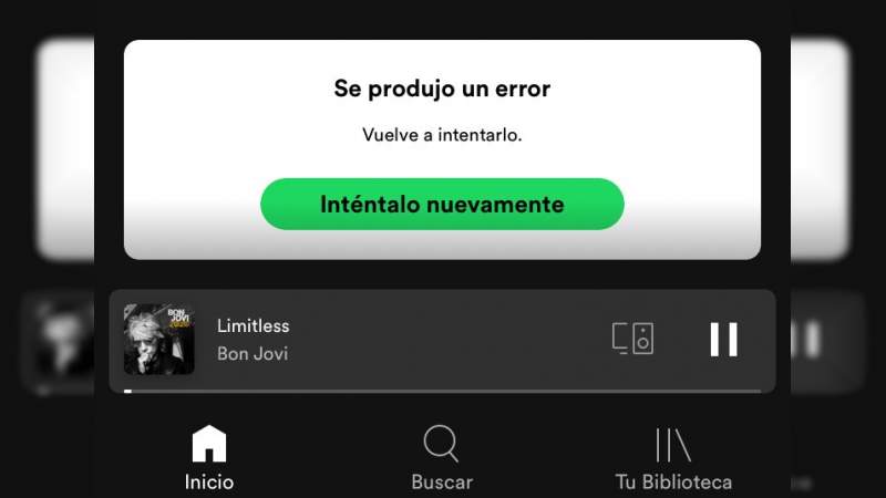 Spotify, sufre caída global  