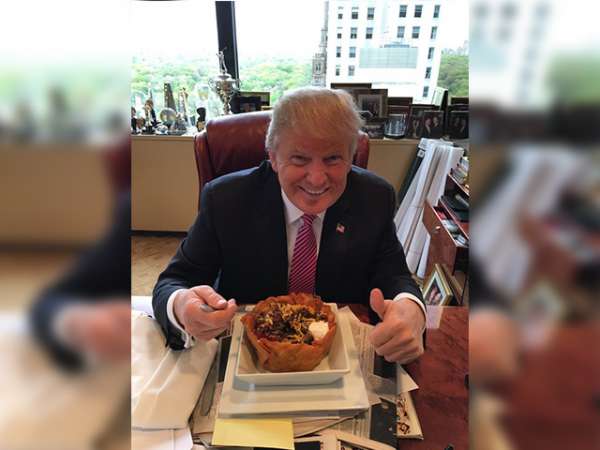 Con tacos, Donald Trump conmemora la Batalla de Puebla del 5 de Mayo 