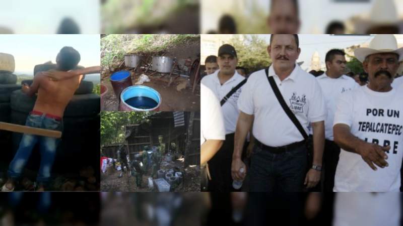 Tablazos y cárcel a consumidores y vendedores de metanfetamina, en Tepalcatepec, bastión del Abuelo Farías y megalaboratorio de Michoacán 