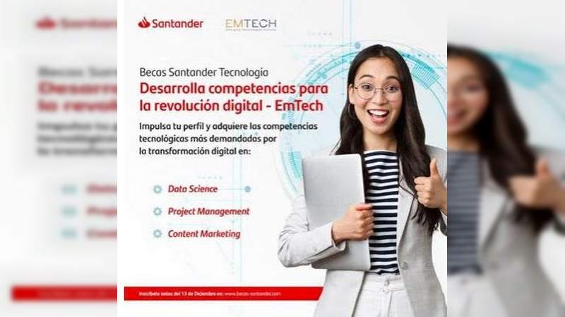 Nicolaitas recibe ofertas de beca por parte de Gurpo Santader, en Michoacán  