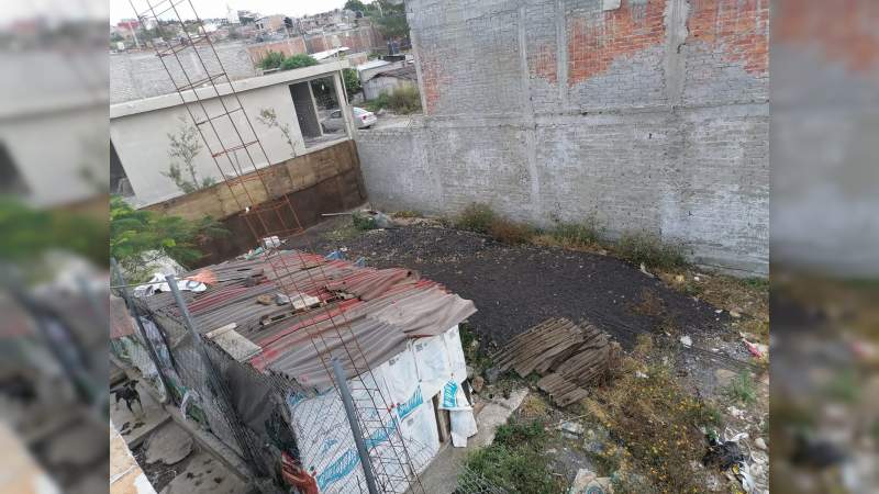 Denuncian morelianos condición insalubre en terrenos de colonia Ciudad Jardín  