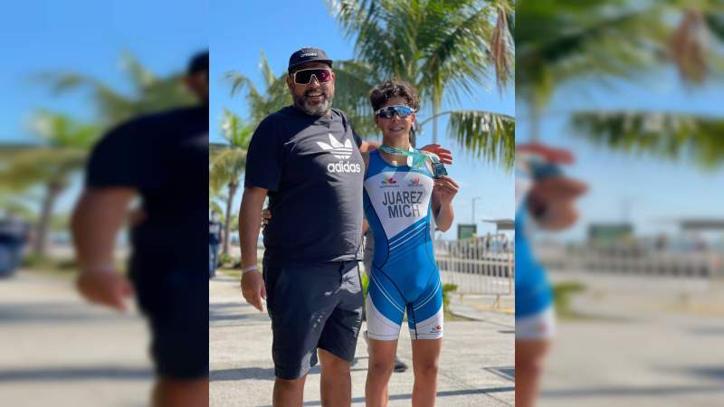 Michoacanos siguen cosechando medallas en el Triatlón Astri Veracruz