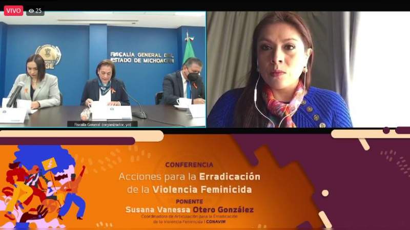 Imparte FGE conferencia magistral “Acciones para la Erradicación de la Violencia Feminicida” 