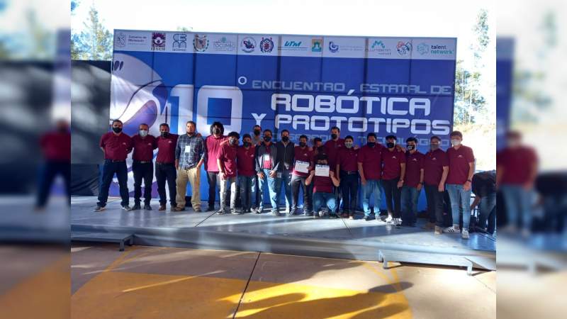 Alumnos de UTM ganadores en el 10 Encuentro Estatal de Robótica y Prototipos de Desarrollo Tecnológico 