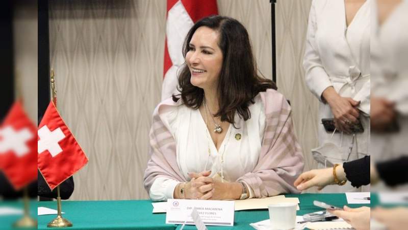 Macarena Chávez, diputada Michoacana es nombrada vicepresidenta del grupo de amistad México-Suiza 