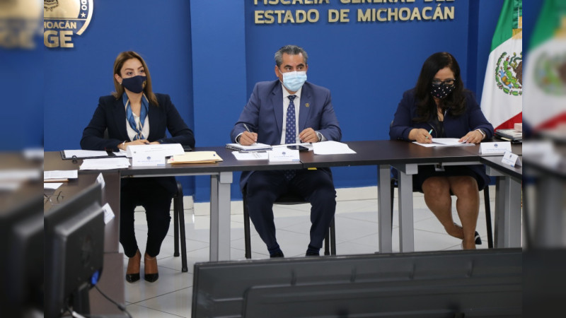 Acuerdan FGE y PJM trabajo conjunto para la procuración e impartición de justicia 