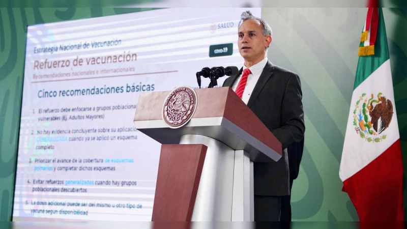 López-Gatell anuncia que será necesario el registro para refuerzo de vacuna anticovid 