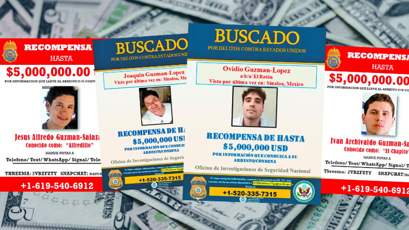 EU publica posters de “Se Busca” para hijos de “El Chapo” Guzmán 