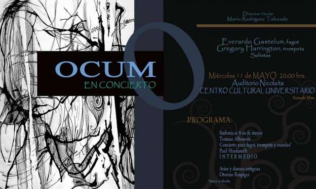 Patrocina UMSNH dos conciertos este fin de semana en Morelia y Uruapan - Foto 1 