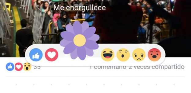 Nueva reacción de Facebook  