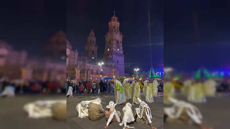 Morelia brilla en la temporada navideña con el arte y la cultura en el espacio público