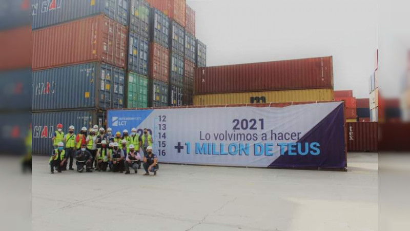Hutchison Port LCT del puerto de Lázaro Cárdenas, logra nuevamente la operación de 1 millón de TEU´s 