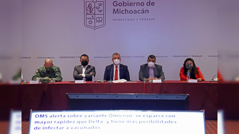 Ante posible presencia de Ómicron en Michoacán, llama SSM a reforzar medidas preventivas en Salud