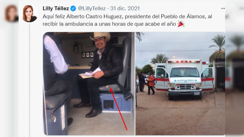 #LadyChatarra; critican a Lilly Téllez por donar ambulancia vieja a Sonora 