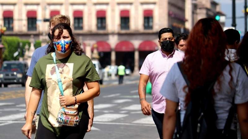 Este viernes Michoacán reportó 372 nuevos casos de coronavirus 