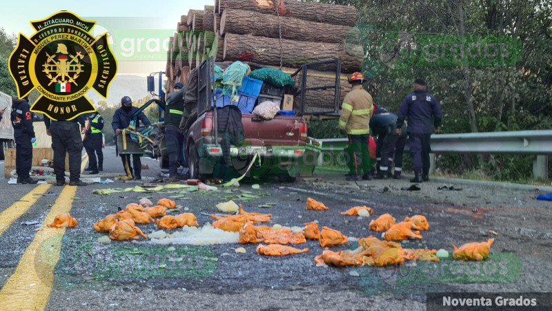 Choque en Zitácuaro, Michoacán, deja dos heridos graves