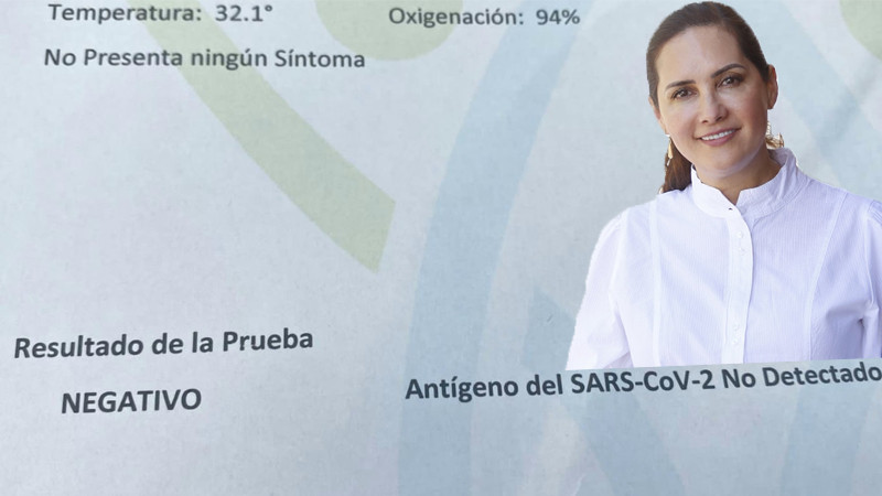 Diputada federal, Macarena Chávez da negativo a Covid-19 