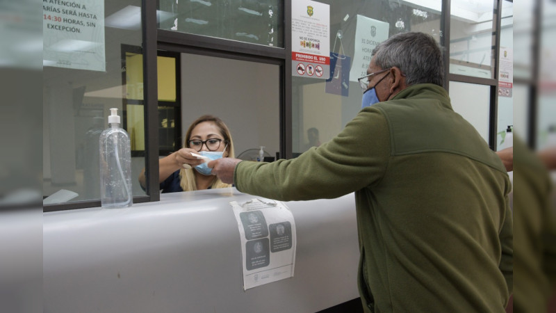 Recomienda Ayuntamiento de Morelia protocolo sanitario para el pago del predial