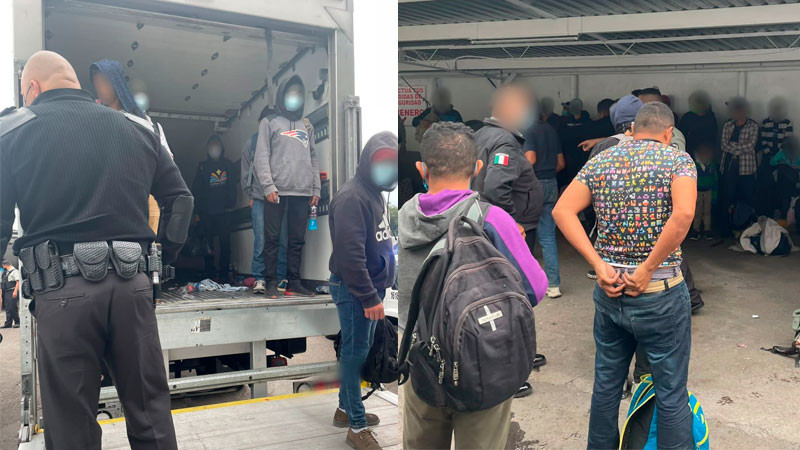 Detienen camión donde viajaban 69 migrantes en Veracruz 