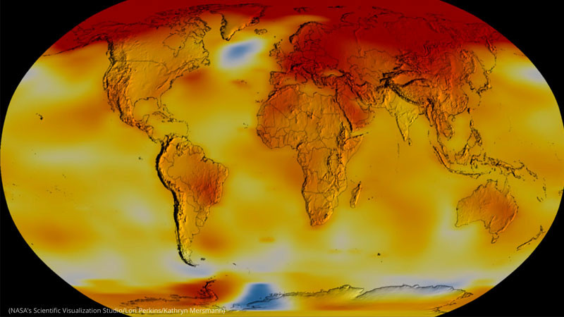 Advierte NASA que en 10 años se alcanzará el techo de calentamiento global 