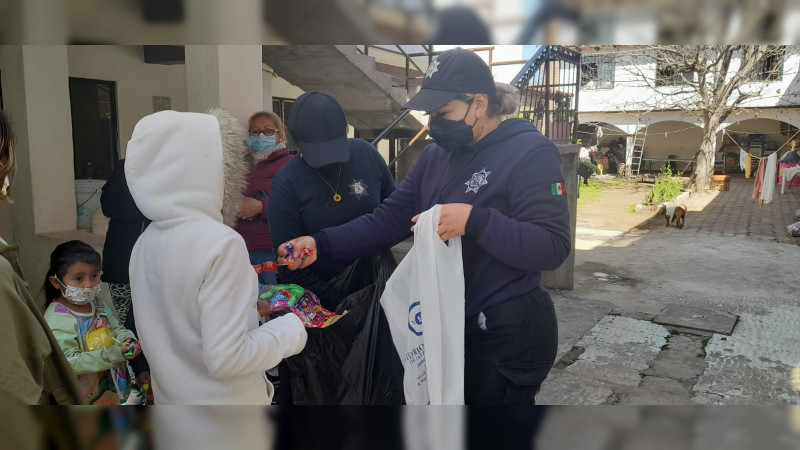 Policía Municipal de Pátzcuaro lleva charlas de Prevención del Bullying a niños en condición de vulnerabilidad