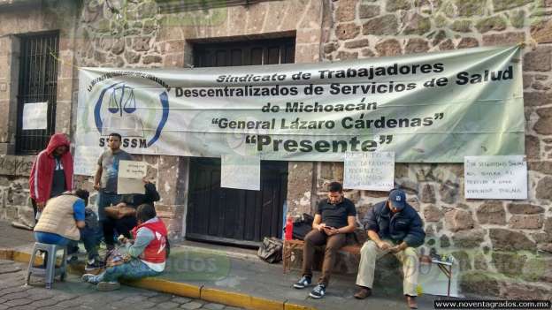 Morelia: Nuevamente, realizan manifestación sindicalizados del sector salud 