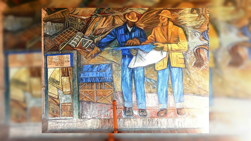 Murales de Palacio de Gobierno de Michoacán, obra del maestro Alfredo Zalce 