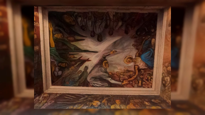 Murales de Palacio de Gobierno de Michoacán, obra del maestro Alfredo Zalce 