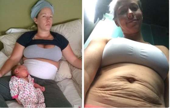 Exconejita muestra sorprendentemente su cambió físico al convertirse en mamá  