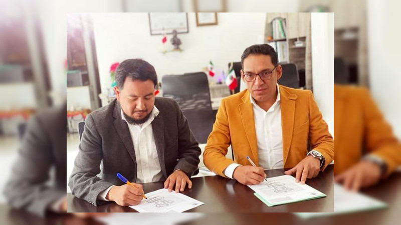 Firman SEE y CONALEP Michoacán carta compromiso para establecer la interculturalidad 