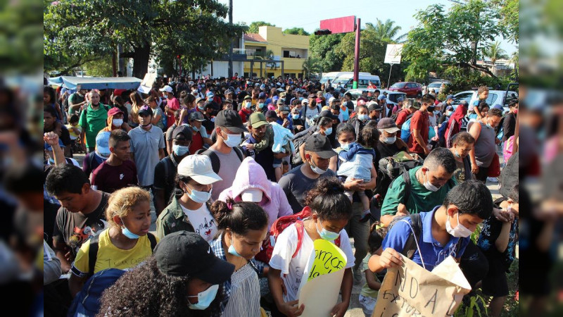 México disuelve la primera caravana migrante de 2022 