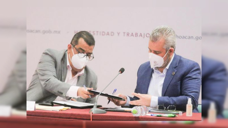 Firma gobierno de Michoacán, decreto para refuerzo de medidas sanitarias por Covid-19 