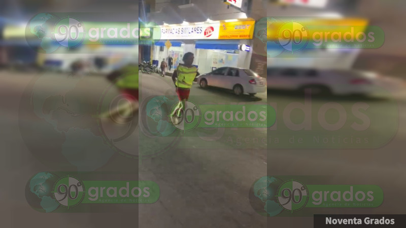 Exhiben a presunto ladrón en Apatzingán: Es el tercero del mes 