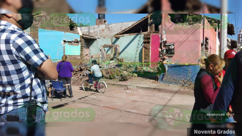 Albañil muere aplastado por una barda, en la Tenencia de Ario de Rayón, municipio de Zamora 