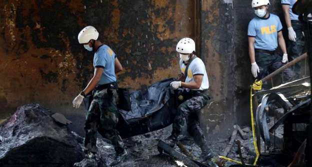 Asciende a 72 el número de muertos por incendio en fábrica de calzado en Filipinas 