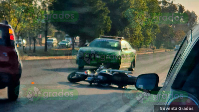 Muere atropellado motociclista en Morelia, Michoacán 