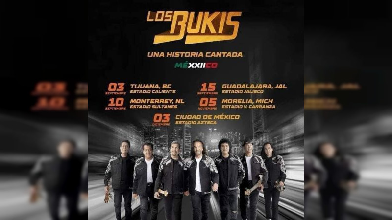 Reencuentro de Los Bukis llega a Morelia el 5 de noviembre 