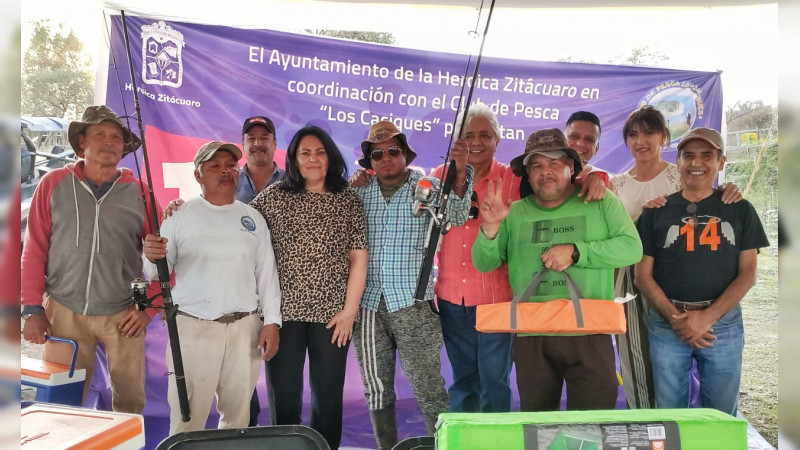 Participan más de 200 pescadores en el torneo de Pesca Deportiva en La Presa del Bosque 