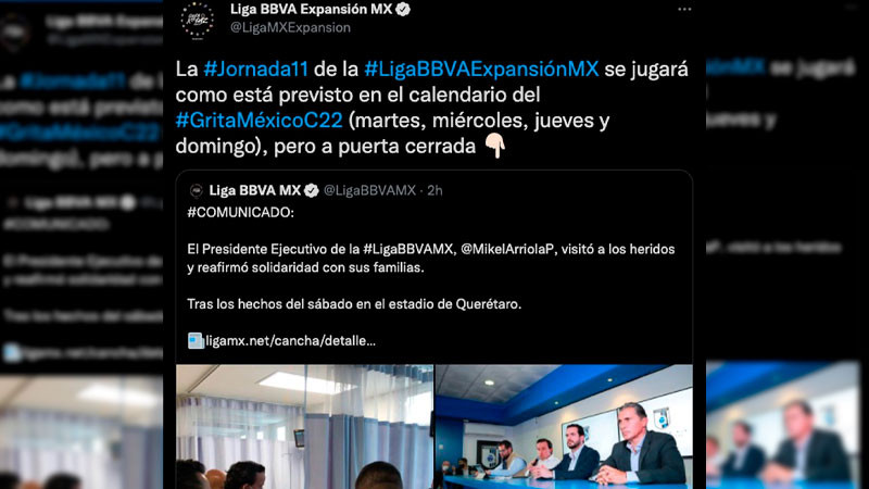 Liga de Expansión MX sí se jugará, pero a puerta cerrada