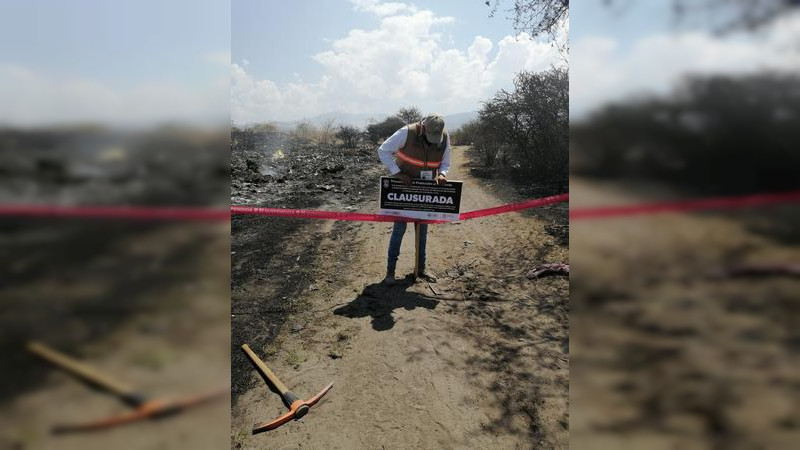 Por incumplir las medidas ambientales clausura Proam basusero de Queréndaro, Michoacán 