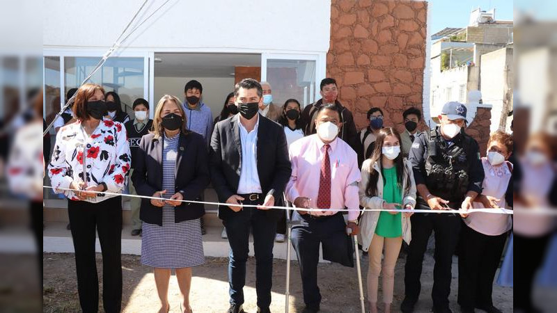 En Zitácuaro, se inaugura 4⁰ punto de gobierno, en Boulevar Suprema Junta Nacional Americana 