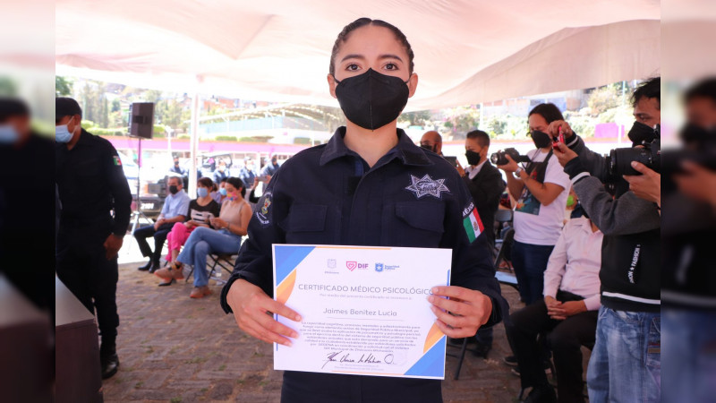 Certifican en Zitácuaro, a policías en Psicometría Pericial Forense 