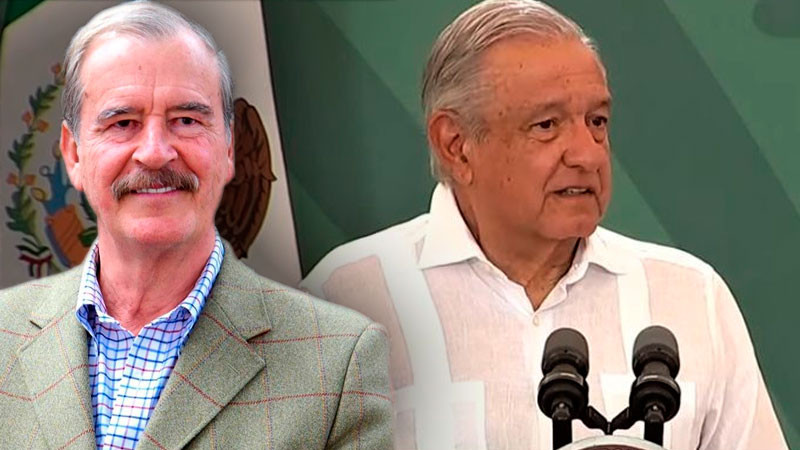 Vicente Fox arremete contra comunicado de AMLO: "es la línea que le da a sus bots”. 