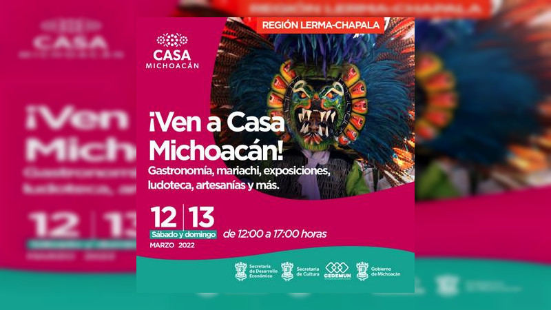 Música, Danza y gastronomía en Casa Michoacán, este fin de semana en Morelia, Michoacán