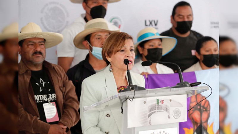 Exige la senadora Blanca Piña que la Caravana Nacional Purépecha sea escuchada en sus demandas