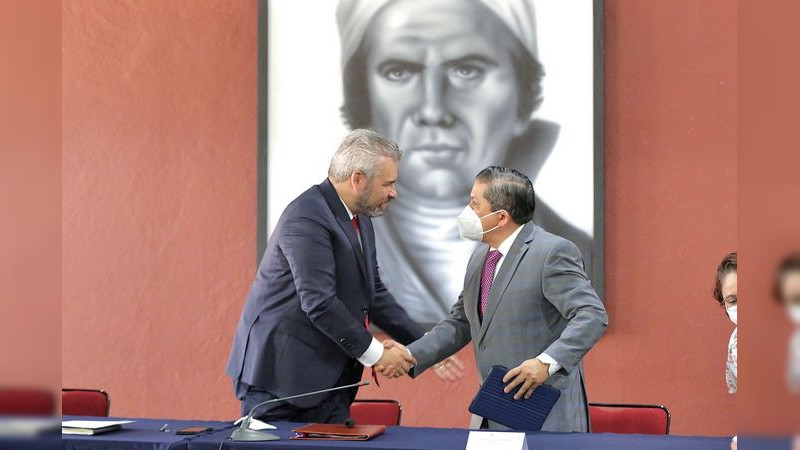 INE y Gobierno de Michoacán firman convenio para realizar la consulta de revocación de mandato  