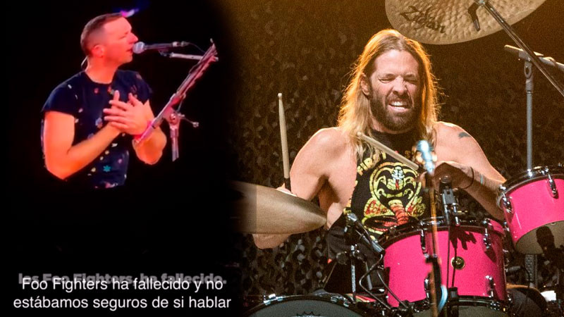 Coldplay dedica “Everglow” a Taylor Hawkins, de Foo Fighters, durante su concierto en Monterrey 