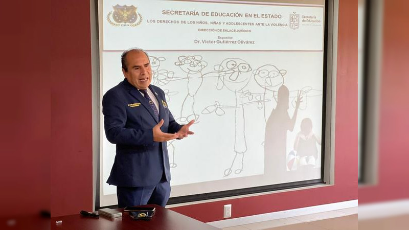 Secretaria de la Educación del Estado capacita a personal para atender casos de violencia en niños y adolescentes 